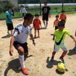 2016.7月 三角校 親子サッカー体験